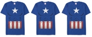 Fifth Sun Marvel Men's Captain America Suit Costume Short Sleeve T-Shirt
